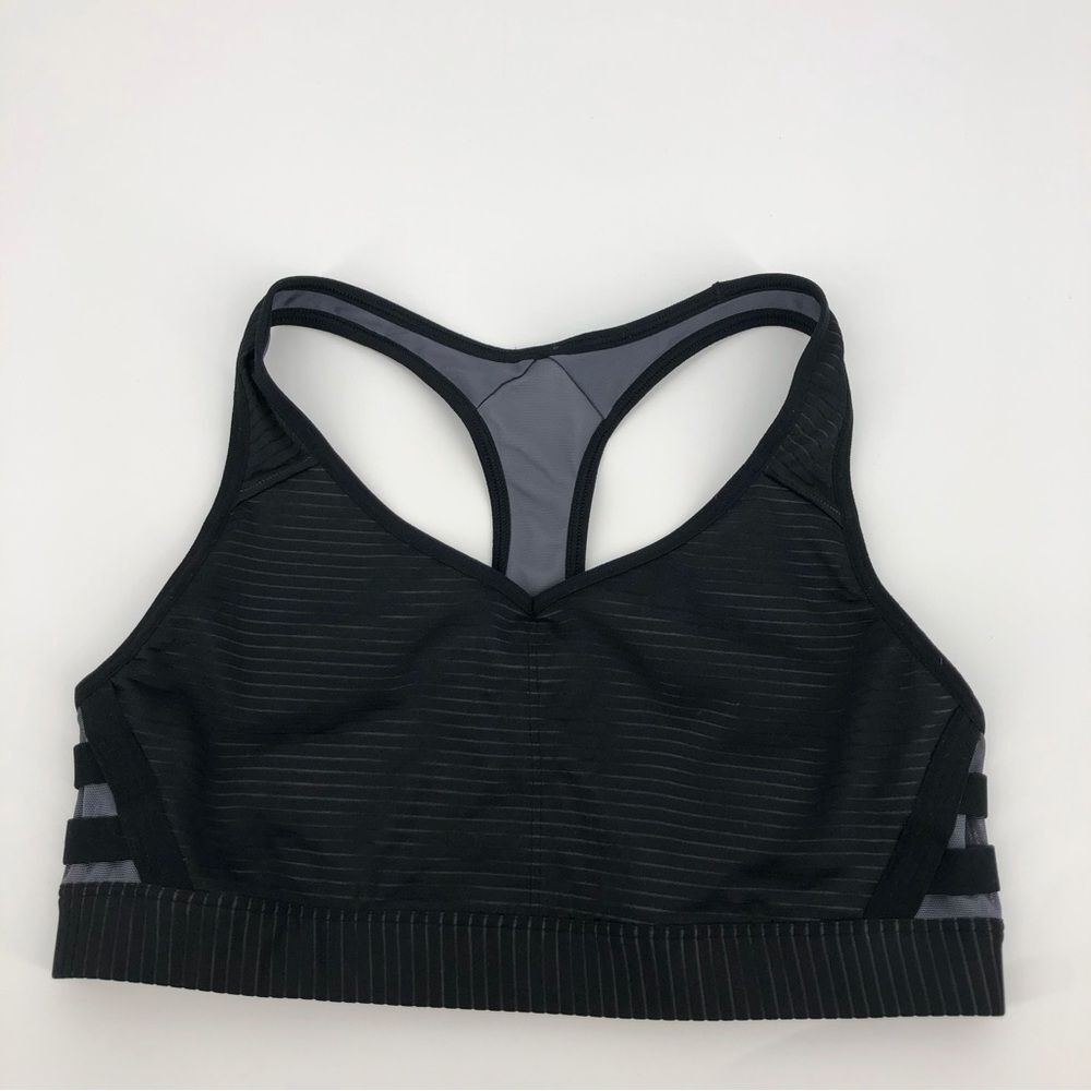 Champion Sports Bra Medium Black Racerback Side Mesh‎